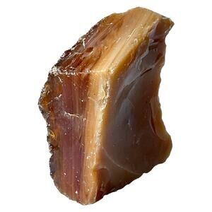 Carmel Amber Creme Layered Art Glass Cullet Slag Glass #4XL116